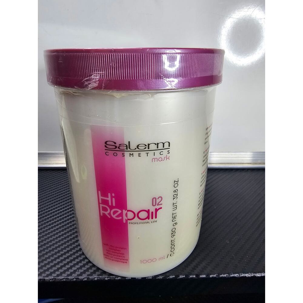 SALERM Hair Repair Mask Hi Repair Mask 02-1000 ml Deeply Moisturize Damaged Hair - Picture 5 of 7